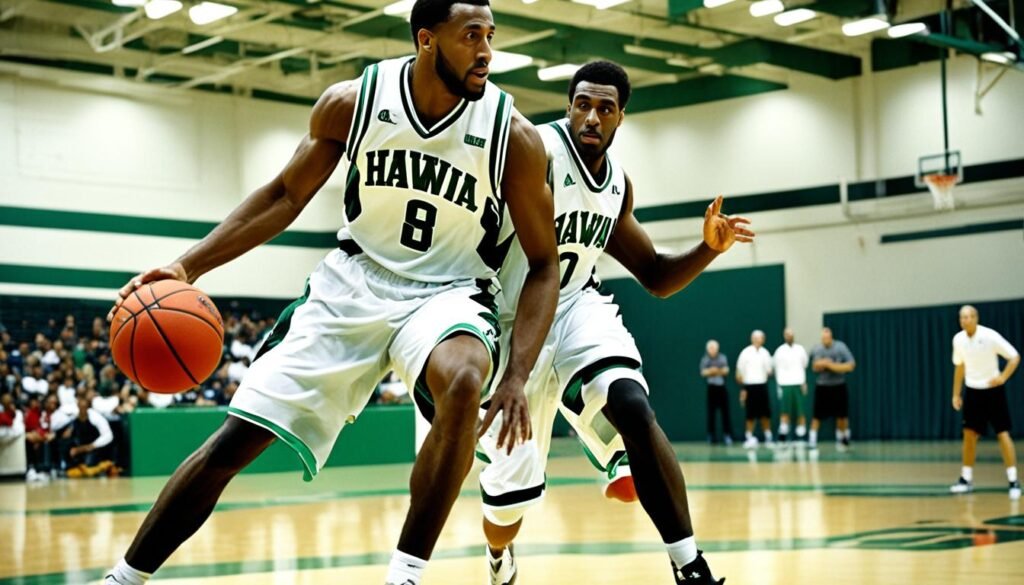 harry rouhliadeff and mor seck university of hawaii basketball